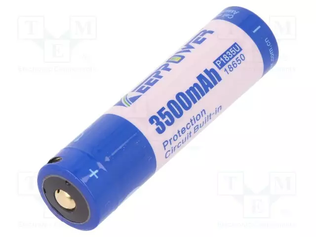 AKKU: LI-ION - 18650,MR18650 - 3,7V - 3500MAH - Ø18,6X70,3MM - 5A - Akut - ACCU-ICR18650-USB - 1