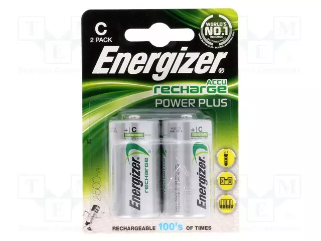 AKKU: NI-MH - C - 1,2V - 2500MAH - 2KPL - Akut - ACCU-R142500EG-B - 1