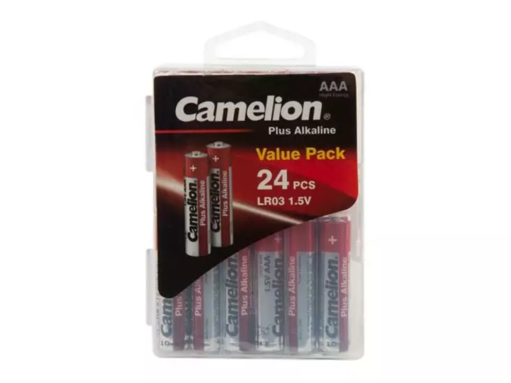 ALKALIPARISTOT AAA / LR3 1.5V-1100mAh (24 kpl) muovirasiassa - Alkaliparistot - LR03C24B - 1