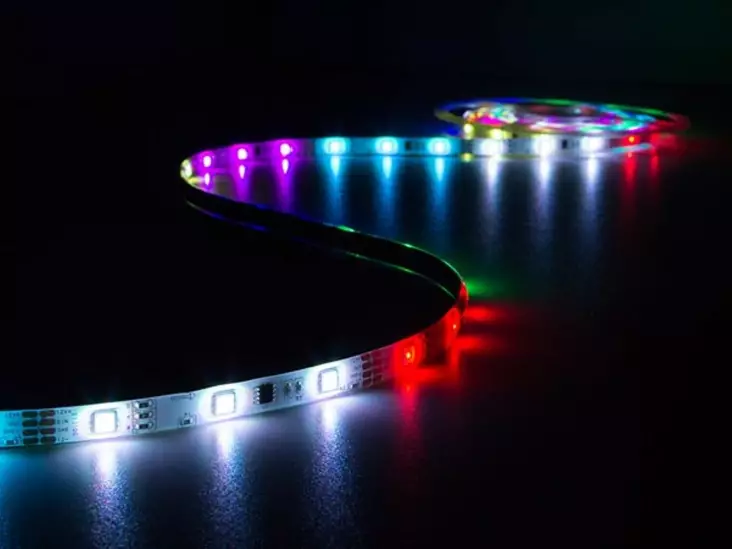 ANIMOITU LEDNAUHA, OHJAIN JA TEHOLÄHDE - RGB - 150 LEDiä - 5 m - 12 VDC - LED nauhat ja modulit - LEDS10DRGB - 1