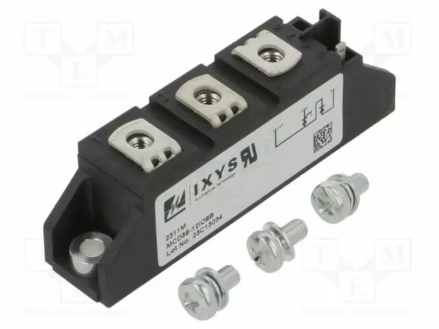 DIODI/TYRISTORI MODUULI - 1,2KV - 60A - TO240AA - UFMAX: 1,24V - IRTI - Tyristorit ja Triacit - MCD56-12IO8B - 1