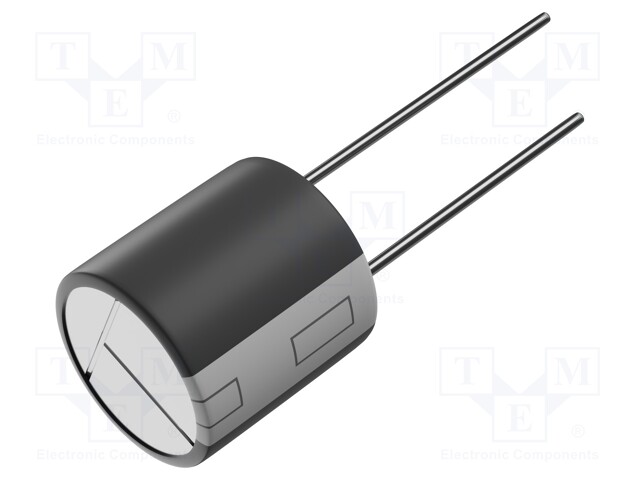 ELEKTROLYYTTIKONDENSAATTORI - THT - 100UF - 63VDC - Elektrolyyttikondensaattorit - pysty - ECA1JHG101B - 1