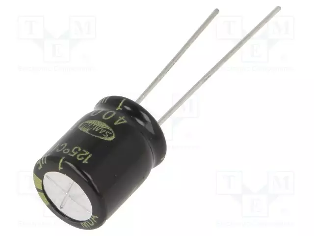 ELEKTROLYYTTIKONDENSAATTORI - THT - 1UF - 400VDC - Elektrolyyttikondensaattorit - pysty - BK2G105M1012MBB - 1