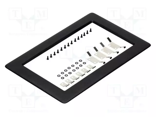 KEHYS - VÄRI: MUSTA - KOT.MAT: MUOVI - KOOT: 191X121MM - LED liittimet ja tarvikkeet - 4D-BEZEL-70-B - 1