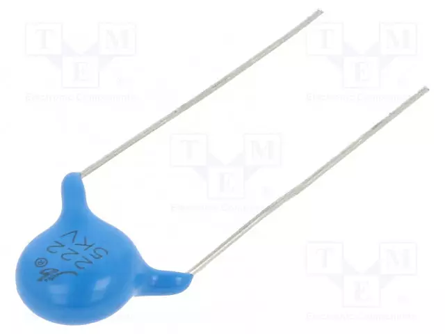 KERAAMINEN KONDENSAATTORI - 2,2NF - 5KVDC - Y5V - -20÷80% - 10MM - Keraamiset kondensaattorit - JYC3H222MDF085000B - 1