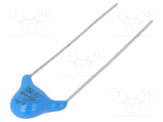 KERAAMINEN KONDENSAATTORI - Y2 - 220PF - 300VAC - Y5P - ±10% - 7,5MM - Keraamiset kondensaattorit - JYAA2221KCB065000B - 1