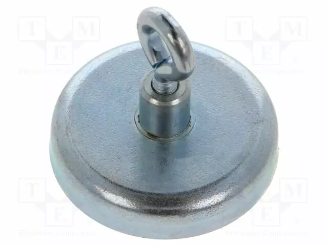 KESTOMAGNEETTI - KOVA FERRIITTI - 100N - 36MM - ALUSRENGAS - Teollisuus magneetit - GN50.6-HF-36-B - 1