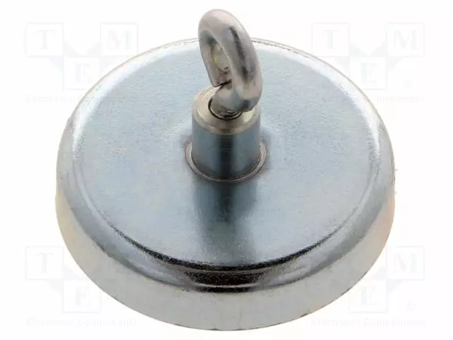 KESTOMAGNEETTI - KOVA FERRIITTI - 125N - 40MM - ALUSRENGAS - Teollisuus magneetit - GN50.6-HF-40-B - 1