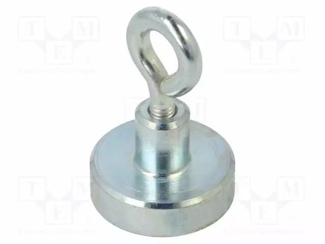 KESTOMAGNEETTI - KOVA FERRIITTI - 18N - 16MM - ALUSRENGAS - Teollisuus magneetit - GN50.6-HF-16-B - 1