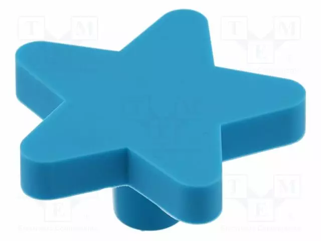 KNOB - H: 48MM - RUBBER,ZAMAK - W: 50MM - FOR CHILDRENS - STAR - FURNITURE - Sormiruuvit ja nupit - GTV-UM-STAR-NB - 1