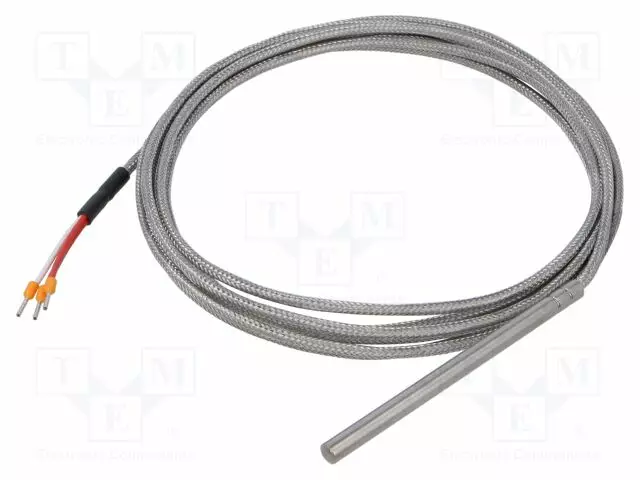 LÄMPÖTILA-ANTURI - PT100 - 100OHM - ULK.KOOT: Ø6X100MM - -50÷350°C - Teollisuus lämpötila-anturit & muuntimet - SCPPT100B - 1