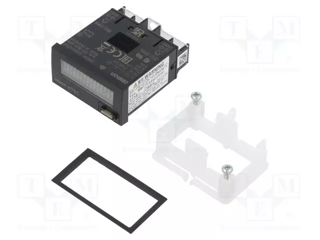 LASKURI: SÄHKÖINEN - LCD - IMPULSSIT - 99999999 - IP66 - 48X24X48,5MM - Digitaaliset ja mekaaniset laskurit - H7EC-N-B - 1