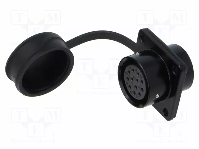 LIITIN: PYÖREÄT - N LIITINAARAS - PIN: 12 - IP67 - SA20 - 5A - 400V - WEIPU liittimet - SA2013S12B - 1