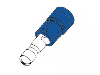 MALE BULLET BLUE (10pcs/blister) - DC liittimet - FBMB - 1