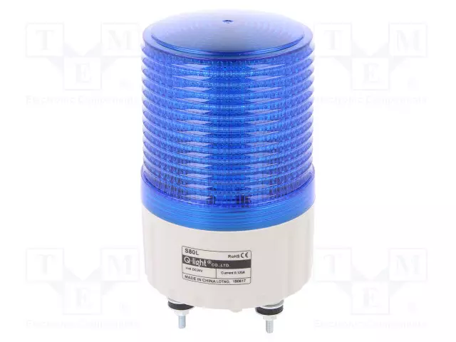 MERKINANTOLAITE: VALO-JATKUVA VALO,VILKKUVA VALO - SININEN - S80 - Teollisuuden merkinantolaitteet - S80L-24-B - 1