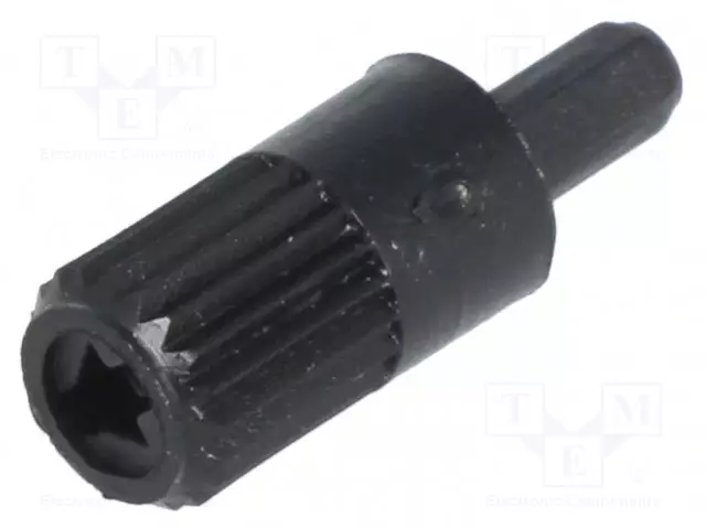 NUPPI - SÄÄTÖAISA - MUSTA - 10MM - ASENNUSPOTENTIOMETREIHIN - Potentiometrien nupit - CA9MA5-B - 1