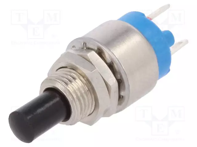 PAINOKYTKIN - AS: 2 - SPST-NO - 0,6A/125VAC - 1A/30VDC - OFF-(ON) - Standardikytkimet - 9633NAB - 1