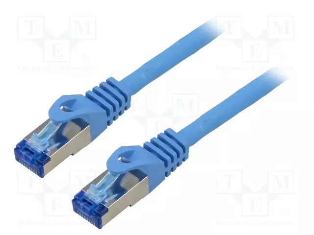 PATCH KAAPELI - S/FTP - CAT: 6A - RJ45-PISTOKE,MOLEMMIN PUOLIN - LANKA - RJ45 Ethernet kaapelit - PCF6A-10CC-2000-B - 1