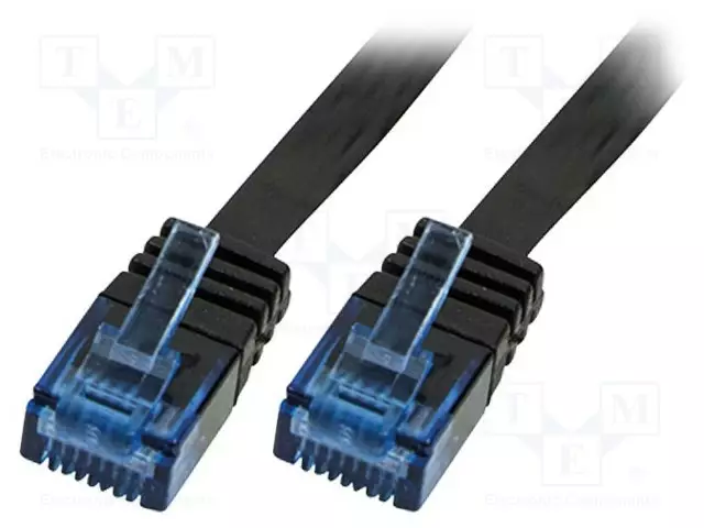 PATCH KAAPELI - U/UTP - CAT 5E - RJ45-PISTOKE,MOLEMMIN PUOLIN - LANKA - RJ45 Ethernet kaapelit - CP0136B - 1