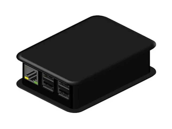 RASPBERRY PI3 KOTELO - MATTAMUSTA - Kotelot - Tek-Berry - TKBERRY3B - 1