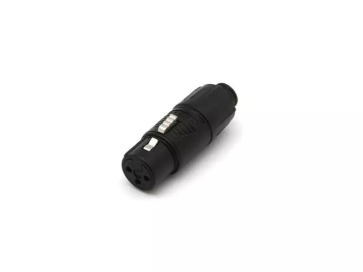 REAN - TINY XLR ADAPTER FEMALE TO MALE - BLACK - XLR liittimet ja tarvikkeet - RA3FTB - 1