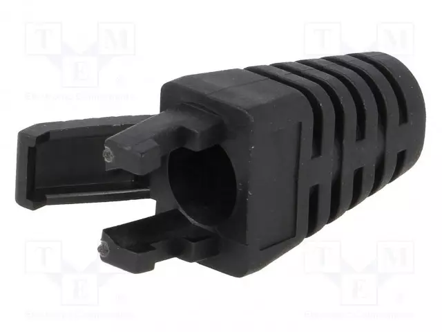 RJ45 LIITTIMEN SUOJAUS - 6MM - MUSTA - RJ liittimet - 2532-01B - 1