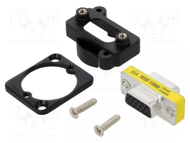 SOVITUS: D-SUB LIITIN - D-SUB 15PIN HD NAARAS,MOLEMMIN PUOLIN - D liittimet - EHHD15FFB - 1