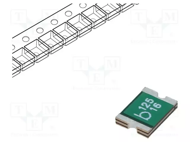 SULAKE: POLYMEERISULAKE PTC - 1,25A - IMAX: 100A - SMD - 0ZCG - 1812 - PTC sulakkeet - 0ZCG0125AF2B - 1