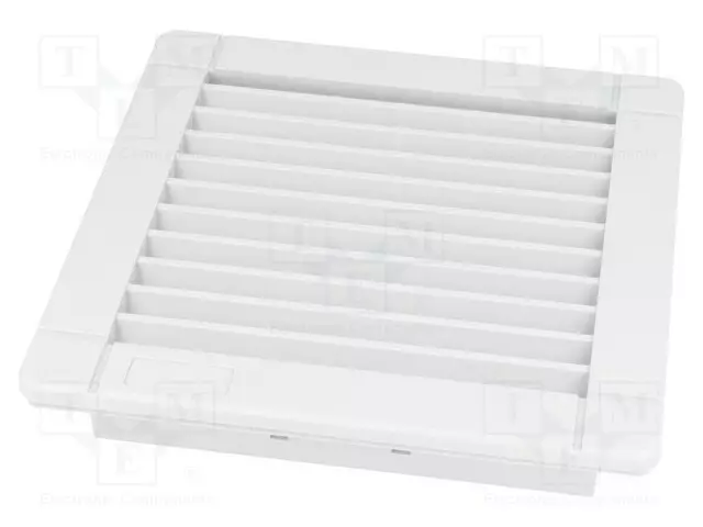 SUOJA - AUKKO: 125X125MM - D: 22MM - IP54 - KIINNITYS: TARRAIN - RAL 7035 - Puhallinritilät - ALFA1000BPB - 1