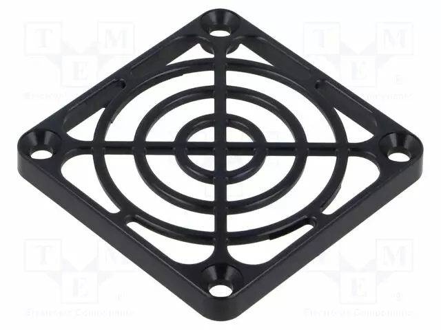 SUOJA - MUOVI - 60X60MM - ULK.KOOT: 60X60X6,3MM - Ø4,6MM - Tuulettimien suojat - FANCV-10VB - 1