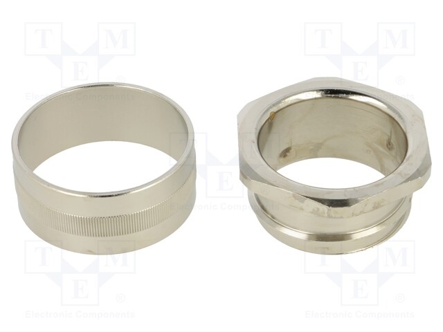 SUORA PÄÄTELIITIN - MESSINKI - HELAGUARD SC - IP40 - PISTORASIA 50 - Punosten lisätarvikkeet - SC50-PC-NPB - 1