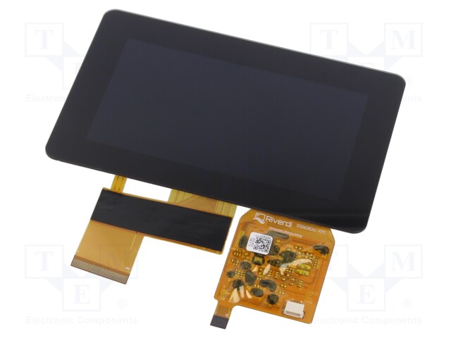 TFT NÄYTTÖ - 4,3" - 480X272 - VALAISTUS: LED - KOOT: 120,38X79,2X5,1MM - TFT-näytöt - SM-RVT43HLTNWC00-B - 1