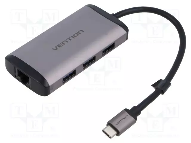 USB HUB - USB 3.0 - HARMAA - PORTTIEN LUKU: 6 - 0,15M - ABS,ALUMIINI - Tietokonetarvikkeet - muut - CNCHB - 1
