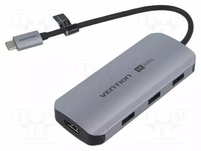 USB HUB - USB 3.0 - PNP - HARMAA - PORTTIEN LUKU: 5 - 0,15M - VÄRI: MUSTA - Tietokonetarvikkeet - muut - TQDHB - 1