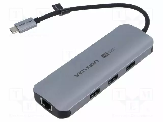 USB HUB - USB 3.0 - PNP - HARMAA - PORTTIEN LUKU: 9 - 0,15M - VÄRI: MUSTA - Tietokonetarvikkeet - muut - TQLHB - 1