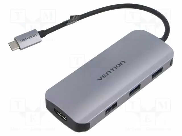USB HUB - USB 3.0,USB 3.2 - PNP - HARMAA - PORTTIEN LUKU: 6 - 0,15M - Tietokonetarvikkeet - muut - TOFHB - 1