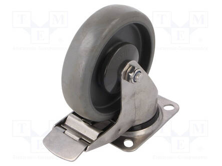 KULJETUSPYÖRÄ - Ø: 125MM - W: 32MM - H: 156MM - VÄÄNTÖ- LUKITUKSELLA - Kuljetuspyörät - KPX-WTE-125K1HC - 1