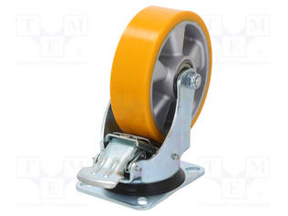 KULJETUSPYÖRÄ - Ø: 160MM - W: 50MM - H: 200MM - VÄÄNTÖ- LUKITUKSELLA - Kuljetuspyörät - KPW-ALPU-160K-HC - 1