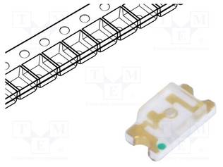 LED - SININEN - SMD - 1206 - 120MCD - 2,8÷3,6VDC - 3,2X1,6X1,1MM - 140° - Pintaliitos LED - FYLS-1206UBC - 1