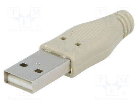 LIITIN: USB A - PISTOKE - JOHTOON - IDC - SUOJAN KANSSA - USB 2.0 - USB liittimet - USBA-PLUGIDC - 2