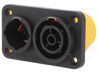 LIITIN: SPEAKON - PISTORASIA - UROS + NAARAS - PIN: 3 - 16A - 250V - HPT - Kaiutinliittimet - HPT-3-CC - 1