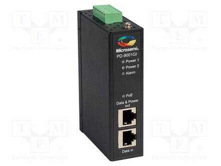 POE VIRRANSYÖTTÖMODUULI - CH: 1 - 1GBPS - UVIRT: 20÷60VDC - 30W - IP30 - PoE virtalähteet - PD-9001GIDC - 1