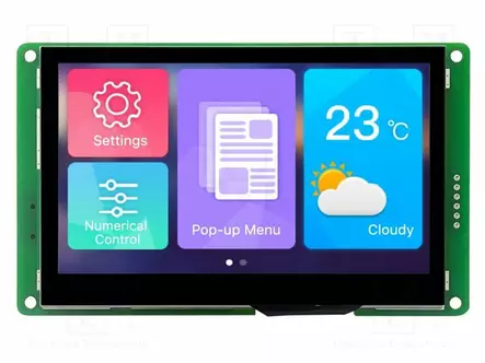 TFT NÄYTTÖ - 4,3" - 480X272 - VALAISTUS: LED - 8MBFLASH - RGB - 250CD/M2 - Älykkäät näytöt - DMG48270C043-05WTC - 1