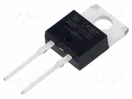 SCHOTTKY TASASUUNTAUSDIODI - THT - 100V - 10A - TO220AC - TUUBI - Diodit - MBR10100-TSC - 1