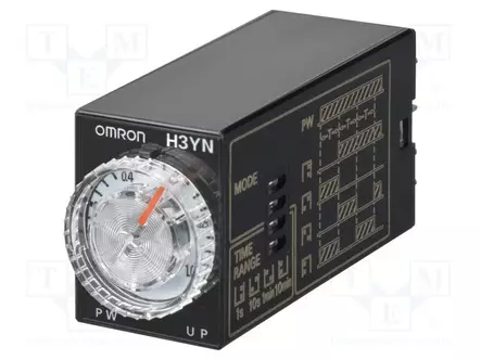 AUTOMATION MODULE: TIMER - 0,1S÷10MIN - 4PDT - 250VAC/3A - 24VDC - IP40 - Aikareleet ja ajastimet - H3YN-4-ZB-24DC - 1