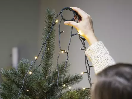 ATRIA LED - for tree 2.4 m - 330 multicolor lamps - green wire - 24 V - Jouluvalot ja sisustusvalot - V-ATR-240-S-24V-MC - 2