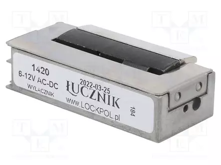 ELEKTROMAGNEETTINEN LUKKO - 6÷12VDC - KYTKIMELLÄ - 1400 - 6÷12VAC - Sähkölukot - 1420-6-12V-ACDC - 1