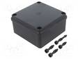 ASENNUSKOTELO - X: 100MM - Y: 100MM - Z: 50MM - MUSTA - IP65 - Yleiskäyttöiset kotelot - PW-S-BOX-116C - 1
