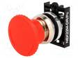 HÄTÄKYTKIN - 22MM - ASENNOT: 2 - PUNAINEN - IP55 - SIENI- - Taulukytkimet, standardi 22mm - NEK22M-DRPC - 1