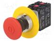 HÄTÄKYTKIN - 30MM - ASENNOT: 2 - NC X2 + NO X2 - IP56 - Taulukytkimet, standardi 30mm - NEF30-UDR2X2YC - 1